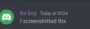 Bo Boy accidentally saying "screenshitted" instead of "screenshotted"